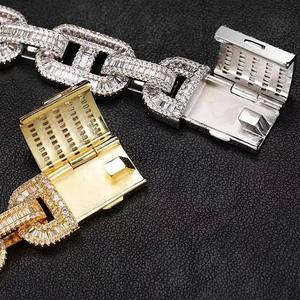 Collar de Cadena Fina Personalizado con Diamantes de Imitación VVS Moissanite, Oro 14K 18K, Estilo Hip Hop, Cadena Cubana, Joyería Fina de Lujo - Product Image 3