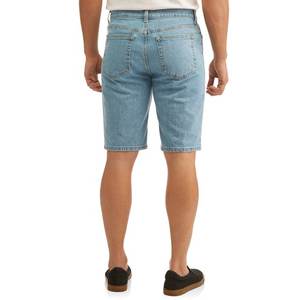 Short en jean d'été pour homme. Avec un la conception élastique de taille de cordon. Pour une tenue décontractée quotidienne. Tendance et à la mode. - Product Image 5