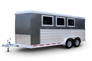 Nuevo Remolque para Caballos de Servicio Pesado con Eje Tándem y Parachoques para un Transporte Seguro de Animales - Product Image 1