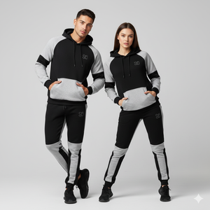 Chándales personalizados para hombres y mujeres, 2 uds., conjuntos de sudaderas con capucha, Joggers para hombre, gimnasios, chándales de Fitness, ropa deportiva, chándales - Product Image 1