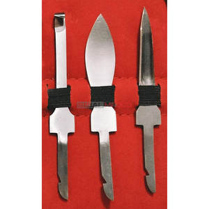 Ensemble de couteaux pour sabots de porc réutilisables en acier inoxydable allemand, équipement vétérinaire essentiel, outils de coupe de sabots, soins du bétail - Product Image 3