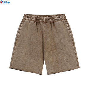 Pantalones Cortos Deportivos Holgados, Estilo Urbano, Novedad, Unisex, de Algodón, con Bordado Personalizado, Logotipo Impreso, Cintura Media - Product Image 5