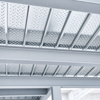 Plancher en acier |   Système de mezzanine non en béton |   Plancher composite galvanisé rigide pour l'optimisation des bâtiments commerciaux