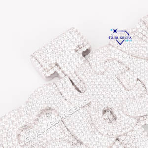 Colgante de diamante cultivado en laboratorio personalizado de Plata de Ley 925, joyería de Hip Hop de lujo, moda y cultura Hop para Unisex - Product Image 4