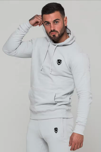 เสื้อมีฮู้ดผ้าฝ้ายแบบสวมหัวสำหรับผู้ชายผ้าขนแกะซับในระบายอากาศสีพื้นพิมพ์ลายได้ตามต้องการ - Product Image 4