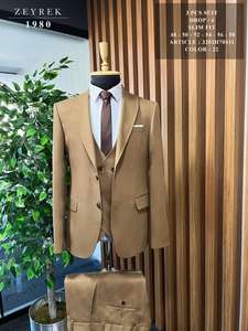 Los mejores trajes elegantes para hombres, traje de vedding de calidad turca profesional, la chaqueta Blazer más preferida, fabricante directo - Product Image 5