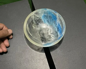 Bol de service en résine pour dîner de mariage royal, bol à salade en résine de qualité supérieure, bol à salade en résine personnalisé, bol décoratif en résine pour aliments - Product Image 6