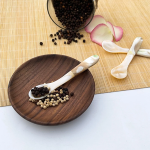 Cuchara de madre perla, cubiertos de concha Natural pulida para condimento de sal de caviar, regalo de comedor fino, uso en restaurante de Hotel, hecho a mano - Product Image 5