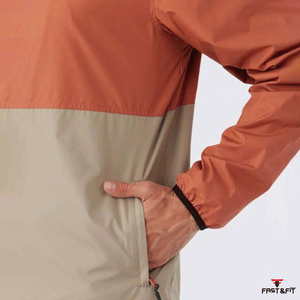 เสื้อแจ็คเก็ตกันฝนแบบนุ่มสำหรับผู้ชาย ปรับแต่งได้ กันน้ำ ระบายอากาศ ผ้าแคนวาส คอตั้ง โลโก้ด้านหน้า มีฮู้ด สำหรับขายส่ง - Product Image 5