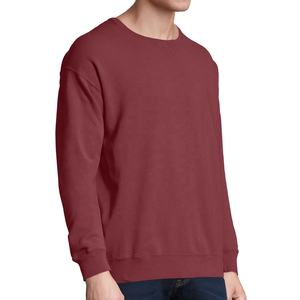 Jersey de cuello redondo de gran tamaño para hombre 100% algodón mezclado básico sudaderas de verano ropa de invierno - Product Image 3