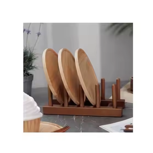 Platos de madera ecológicos para servir, gran oferta, platos para el hogar y el hotel, venta al por mayor de Crescent Crafts - Product Image 2