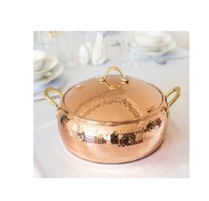 Vajilla de cazuela más vendida, olla caliente decorativa de Color dorado con soporte, vajilla y utensilios de cocina - Product Image 4