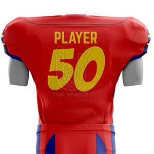 Uniforme de Fútbol Americano de Estilo Único, Conjuntos Personalizados de Equipos Nacionales de Fútbol, Manga Corta, Transpirable - Product Image 5