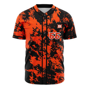 Maillots de baseball et de softball respirants au design personnalisé, meilleurs ventes, uniformes à manches courtes OEM de haute qualité, ensemble de vêtements de sport - Product Image 3