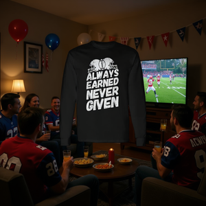 T-shirt à manches longues pour le visionnage de matchs de football, design promotionnel pour les fans de sport - Product Image 3