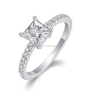 Bijoux fins glacés 14k plaqué or blanc 925 argent sterling GRA certifié diamant cultivé en laboratoire bague de fiançailles pour hommes femmes - Product Image 5