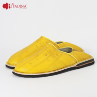 Chaussons marocains marron, chaussures berbères pour hommes, cuir véritable, antidérapantes, pour l'hiver, confortables et respirantes, chaussures d'intérieur/extérieur