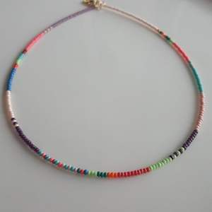 Collares de cuentas de semillas ecológicos con temas étnicos bohemios collar hecho a mano personalizado collar de cuentas de semillas - Product Image 6