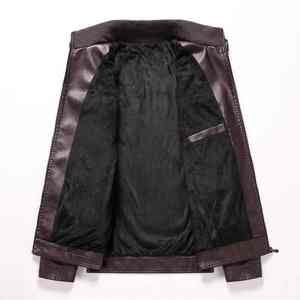 Veste en cuir PU pour homme, design classique de haute qualité, veste d'hiver, personnalisation du logo, veste en cuir - Product Image 4