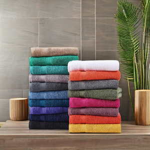 Juego de toallas de baño de lino de lujo de 4 piezas al por mayor 100% algodón tejido Dobby, calidad superior para uso doméstico pedidos personalizados disponibles - Product Image 1