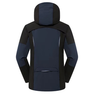 Nueva chaqueta a prueba de viento de poliéster grueso de invierno para hombre, chaqueta impermeable transpirable de nailon 100% para correr, chaqueta de lluvia para hombre - Product Image 2
