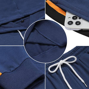 Wholesale Custom Logo Print Embroidery Unisex <b>Sweat</b> <b>Suit</b> <b>Men</b> Slim Fit <b>Sweat</b> <b>Suit</b> Casual Fleece Tracksuit <b>for</b> <b>Men</b> - Product Image 5