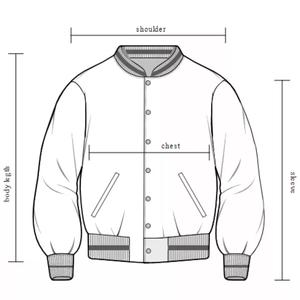 Blouson aviateur Letterman Varsity pour homme avec manches en cuir véritable col montant Street Wear pour la saison d'hiver RATA-International - Product Image 4