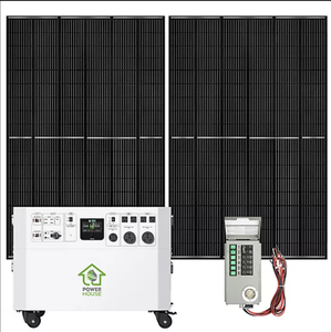 Nature's Generator 14 400/7 200 watts, générateur solaire Gold Pe, interrupteur électrique, (2) panneaux de 410 W, kit de transfert - Product Image 2