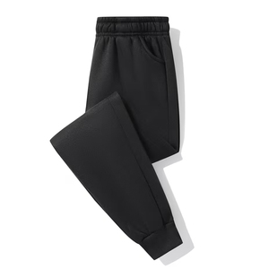 Pantalones Deportivos Ligeros y Ecológicos para Niños Pequeños, Color Negro, Casuales, Transpirables, de Corte Holgado, con Cintura Elástica, para Correr - Product Image 2