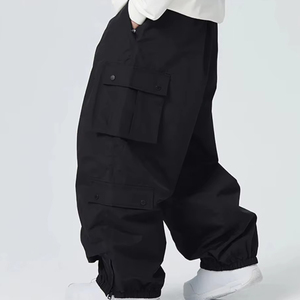 Pantalones de chándal holgados nuevos y elegantes de alta calidad al por mayor, pantalones de chándal de cintura alta con cordón de pierna ancha para hombre, pantalones de chándal de gran tamaño con diseños personalizados - Product Image 2