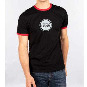 Camisetas Ringer Ajustadas con Logotipo Personalizado, 90% Algodón - 10% Poliéster - Product Image 1