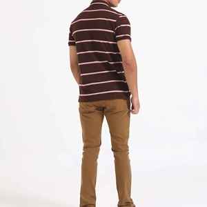 เสื้อโปโลลำลองผู้ชายผ้านิ่มแขนสั้นระบายอากาศได้ดีผ้าฝ้าย100 - Product Image 5