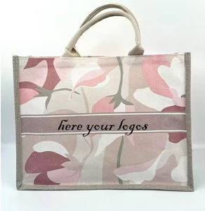 Wholesale Custom Eco-Friendly High Grade <b>Large</b> Burlap <b>Jute</b> Tote <b>Bag</b> Natural Hessian Printed Wedding Promotional Shopping <b>Bag</b> - Product Image 5