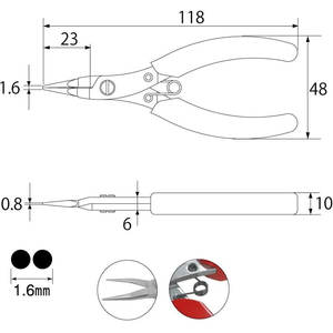Top Quality <b>Round</b> <b>Nose</b> <b>Pliers</b> Jewelry Making Tool Stainless Steel Beading Wire Forming <b>Pliers</b> Factory Price OEM - Product Image 3