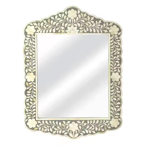 Miroir décoratif mural de haute qualité, fait main, en os incrusté, très demandé, pour salle de bain et salon - Product Image 5