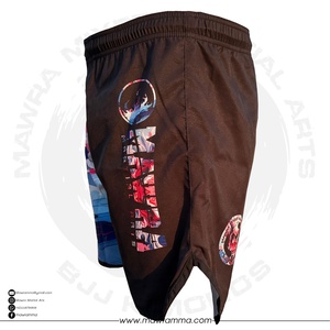 Pantalones cortos Mawra MMA de alta calidad para hombre, sublimación personalizada, impresión transpirable, secado rápido, poliéster, Spandex, ropa elástica - Product Image 6