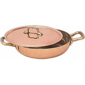 กระทะหม้อพร้อมที่จับ & ฝาสำหรับบ้านโรงแรมเครื่องครัวหม้อสีทองแดงตกแต่งหม้อกระทะสำหรับทำอาหารดีไซน์ทันสมัย - Product Image 2