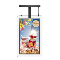 Écran publicitaire Lcd intérieur 32 43 50 55 pouces, lecteur d'écran monté au plafond, système de menu Tv, tableau de menu numérique pour restaurants
