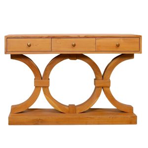 Mesa Consola de Lujo con Espejo, Madera de Teca Sólida, Mueble de Entrada Personalizado, Diseño Moderno para Dormitorio, Sala de Estar, Villa, Hotel - Product Image 2