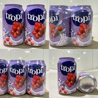 Jus de fruits tropicaux Tropi 330ml, 30 saveurs au choix, production mensuelle, vente en gros, prix de gros, en provenance du Vietnam.