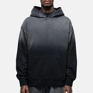 <b>Oversized</b> Acid Wash Dtg Print <b>Vintage</b> Streetwear Heavyweight Terry Cotton Pullover Men's Hoodies <b>Sweatshirts</b> - Product Image 5