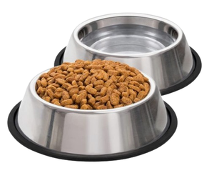 Bols et mangeoires pour animaux de compagnie Bols d'alimentation faits à la main en métal en acier inoxydable pour chiens et chats fabriqués manuellement en Inde - Product Image 5