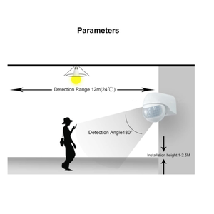Sensore crepuscolare LED luci giardino con sensore di movimento e protezione Pir grado IP54 - Product Image 6