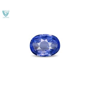 Zafiro Azul - 3.86 Quilates, Gema Natural Facetada, Color Azul Real Calibrado, Tamaño 10 mm, Altura 8 mm, Gema Suelta Tratada con Calor - Product Image 1