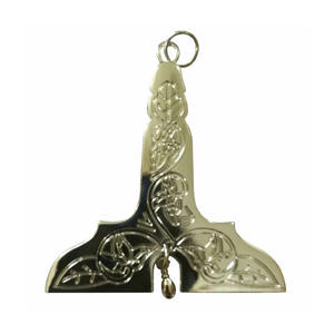 Tabliers maçonniques (régalia maçonnique) en métal argenté, couleur et logo personnalisables, haute qualité - Product Image 3