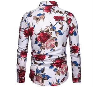 Camisas florales Hombres Ropa de playa Ropa Camisas hawaianas Camisas casuales Impresión Mar Lado Tops Botón arriba - Product Image 6