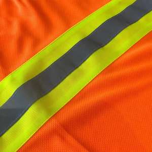 ANSI Class 3 High Visibility Reflective Safety Shirt <b>Long</b> <b>Sleeve</b> Workwear Breathable Birdseye Mesh Hi Vis - Product Image 5