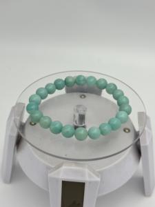 Bracelet en Amazonite Naturelle de Qualité Supérieure, Perles Rondes Lisses, Bijou de Guérison en Cristal, Cadeau Inspiré du Quartz Diamanté - Product Image 2