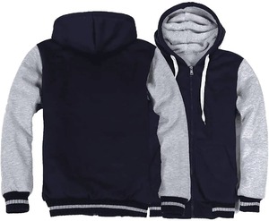 Sweat à capuche épais en polaire Sherpa durable personnalisé Sweat à capuche épais d'hiver pour hommes et femmes avec poche et fermeture éclair de haute qualité - Product Image 2