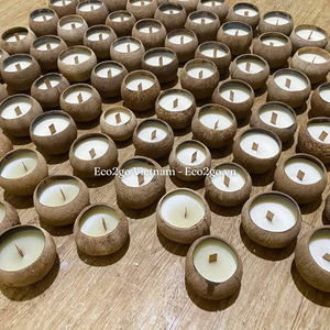 Vente 2025!!! Bols en bois biodégradables pour bougies/bougeoir à la noix de coco/bougies à la noix de coco fabriquées au Vietnam - Product Image 2